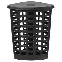 plast team Panier à linge BOSTON, 54 litres, dangle, blanc