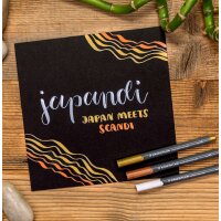 STAEDTLER Pinselstift metallic brush, 6er Etui +Pigmentliner