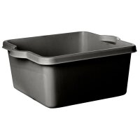 plast team Bassine ATLANTA, rectangulaire, 10 L, noir