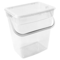 plast team Waschmittelbox, 6 Liter, transparent