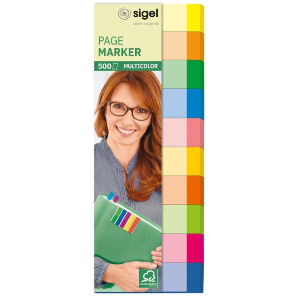 sigel Haftmarker Brillant mini, 50 x 12 mm, 200 Blatt
