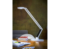 LUCTRA Lampe de bureau à LED TABLE RADIAL BASE, blanc