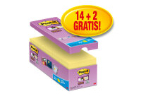 POST-IT Super Sticky Tower 76x76mm 654-16SS-CY gelb 16x90...