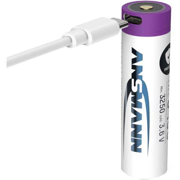 ANSMANN Pile rechargeable Li-Ion 18650, 3.400 mAh