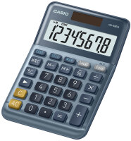 CASIO Calculatrice de bureau MS-88EM, 8 chiffres, argent