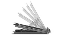 DIGITUS Mobiler Notebook-Ständer, aus Stahl, schwarz