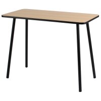 PAPERFLOW Bureau HOPM2, (L)1.140 mm, noir/hêtre