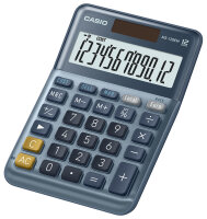 CASIO Calculatrice de bureau MS-120EM, 12 chiffres, argent