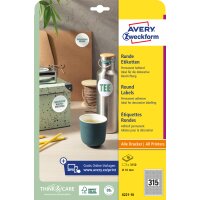 AVERY Zweckform Kennzeichnungs-Etiketten, Durchmesser: 20 mm