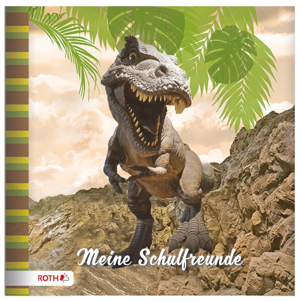 ROTH Freundebuch "Tyrannosaurus", 165 x 165 mm, 64 Seiten