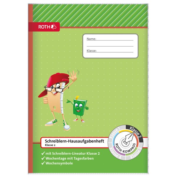 ROTH Hausaufgabenheft Kompass, 4. Klasse, DIN A5