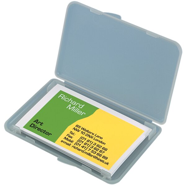 sigel Visitenkarten-Etui "Kunststoff", transparent, matt