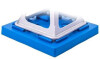 cartrend Caravan-Basisplatten für Stützböcke, blau, 4er Set
