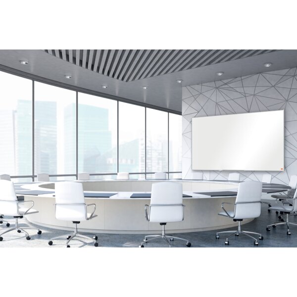 nobo Tableau blanc mural Impression Pro Emaille, (L)600 x