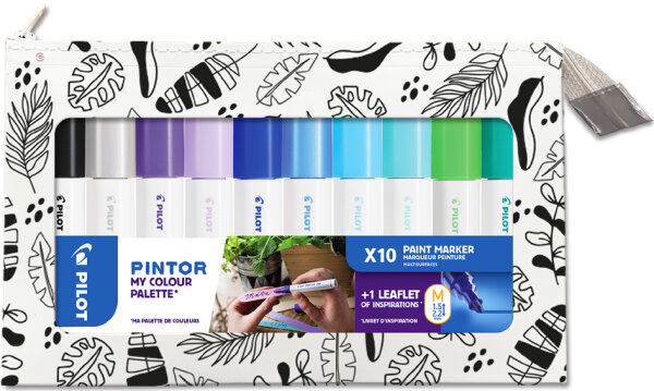 PILOT Pigmentmarker PINTOR "My Color Palette", Cool Colors