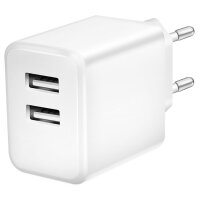 LogiLink USB-Steckdosenadapter, 2x USB-A, 12 Watt, schwarz