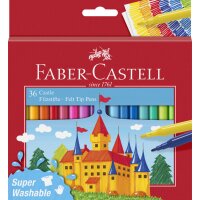 FABER-CASTELL Fasermaler CASTLE, 24er Kartonetui