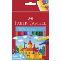 FABER-CASTELL Fasermaler CASTLE, 24er Kartonetui