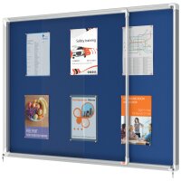 nobo Vitrine daffichage Premium Plus, en feutre, 18x A4