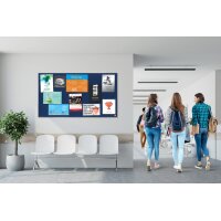 nobo Tableau daffichage en feutre Impression Pro, gris