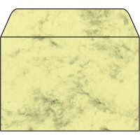 sigel Umschlag, C6, 90 g qm, gummiert, Marmor beige