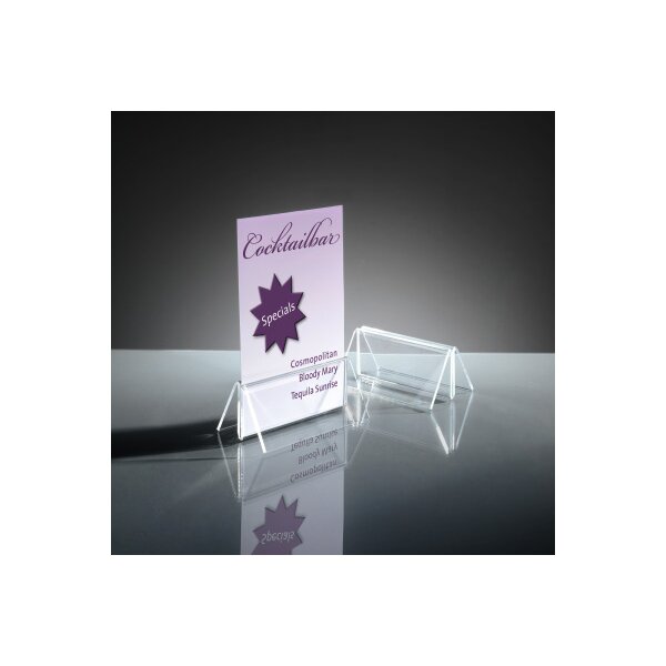 SIGEL Kartenhalter Acryl TA150 100x50mm 2 Stück