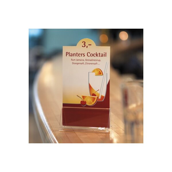 SIGEL Kartenhalter Acryl TA150 100x50mm 2 Stück