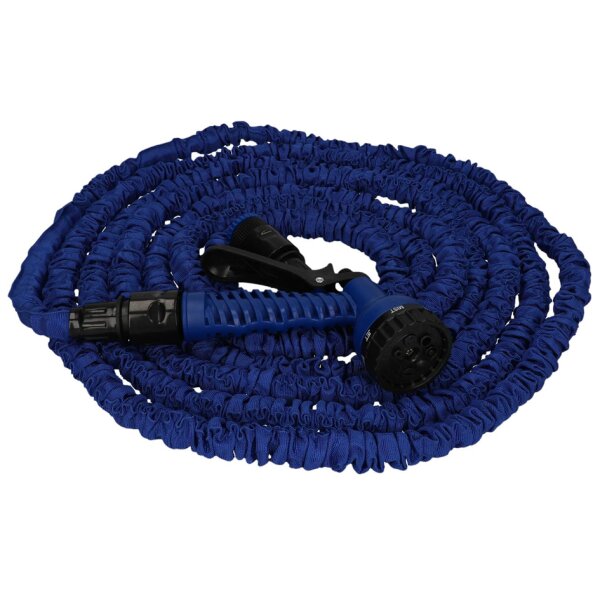 cartrend Wasserschlauch, dehnbar, 5 -15 Meter, blau