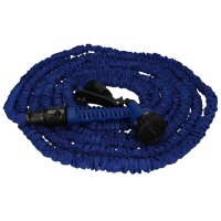 cartrend Wasserschlauch, dehnbar, 5 -15 Meter, blau