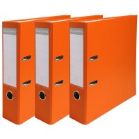 EXACOMPTA PP-Ordner Premium, A4, 80 mm, rot, 3er Pack