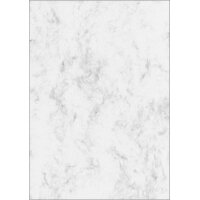 sigel papier marbré, A4, papier fin, 90 g, gris
