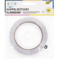 folia Doppelseitiges Klebeband, 5 mm x 18 m, transparent