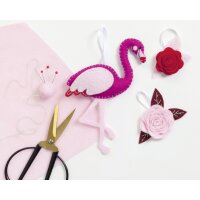 folia Feutrine de bricolage TON-IN-TON MIX, rouge