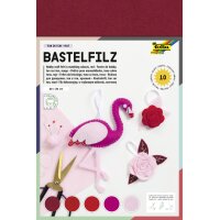 folia Feutrine de bricolage TON-IN-TON MIX, rouge