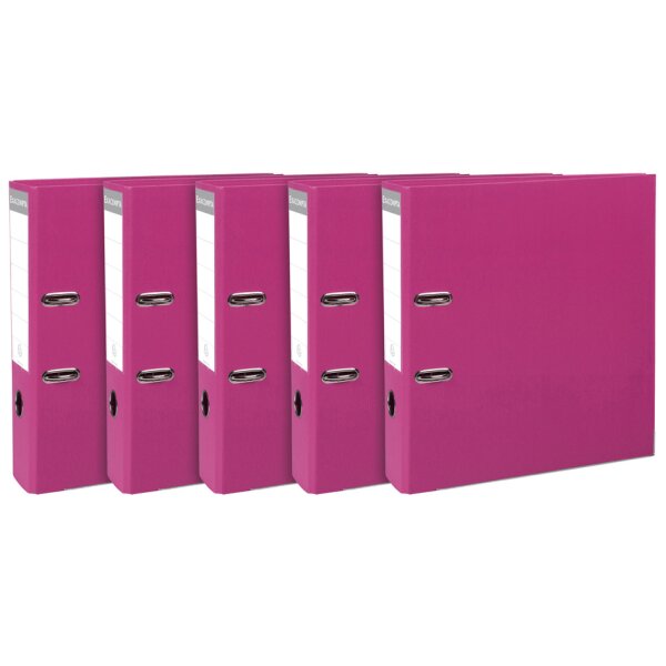 EXACOMPTA Classeur à levier Premium, A4, 80 mm, fuchsia