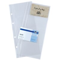 sigel Visitenkarten-Ringbuch, schwarz, matt, zweireihig