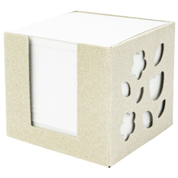 folia Zettelbox "Recycling", 95 x 95 x 90 mm