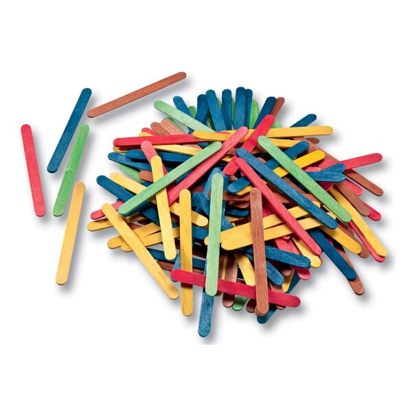 folia Bâtonnets en bois, longueur : 114 mm, assorti