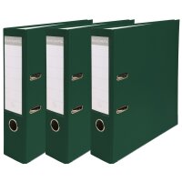 EXACOMPTA PP-Ordner Premium, A4, 80 mm, grün, 3er Pack