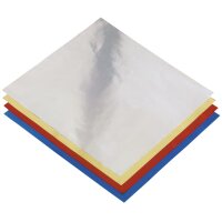 folia Alu-Faltblätter, 200 x 200 mm, 50 Blatt, sortiert