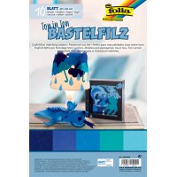folia Feutrine de bricolage TON-IN-TON MIX, bleu