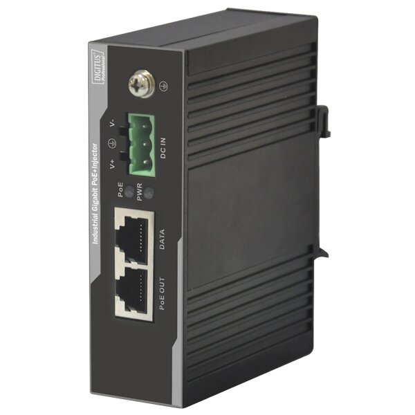 DIGITUS Industrieller Gigabit PoE+ Injektor 802.3 af at