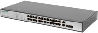 DIGITUS 19" Fast Ethernet PoE Switch, 24-Port,...