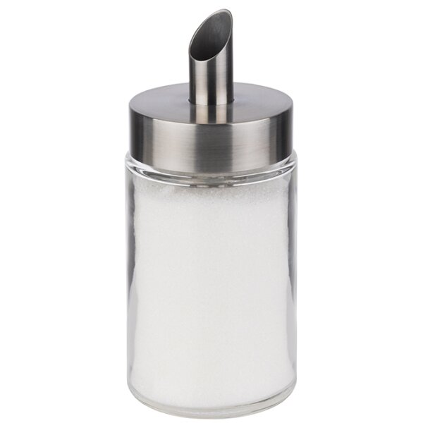APS Zuckerdosierer, mit Dosierrohr, Edelstahl Glas