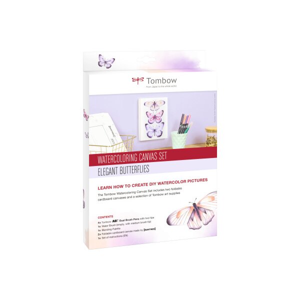 TOMBOW Canvas Set CANVAS-SET1 Butterflies 8 pcs.