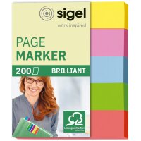 sigel Marque-page repositionnable Multicolor, 50 x 15 mm