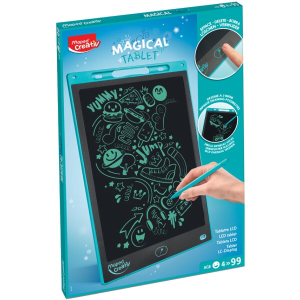 Maped Creativ LCD Schreib- & Maltafel MAGICAL TABLET, blau