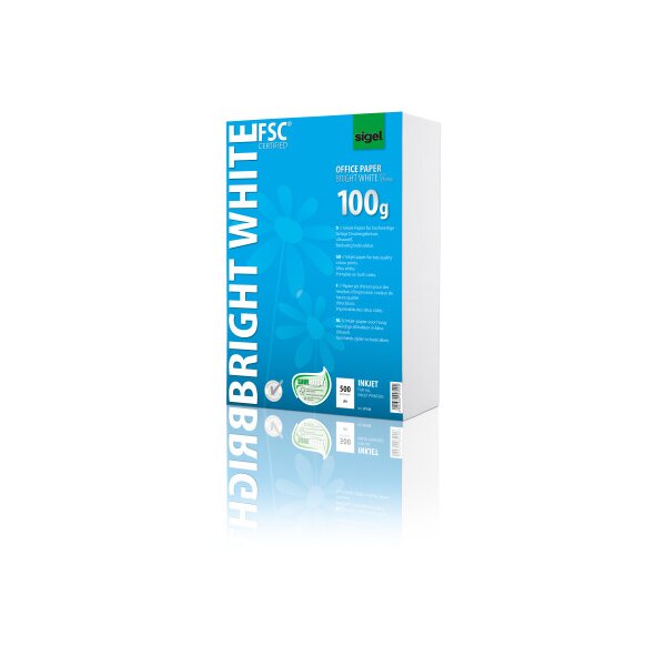 SIGEL Papier InkJet A4 IP150 100g blanc brillant 500 flls.