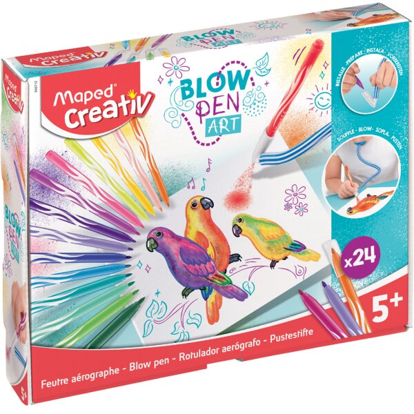 Maped Creativ Kit feutre aérographe BLOW PEN Art, 32 pièces