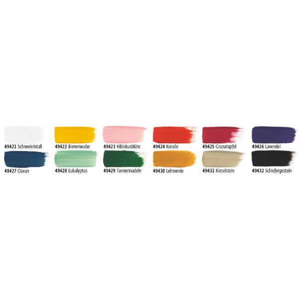 KREUL Peinture créative Nature, 50 ml, fleur dhibiscus